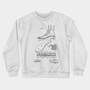 Electric Shoe Sole Vintage Patent Hand Drawing Crewneck Sweatshirt